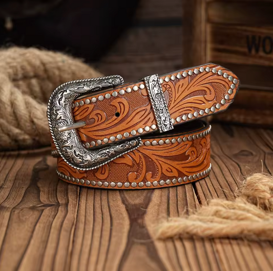 LoneStar Engraved Belt